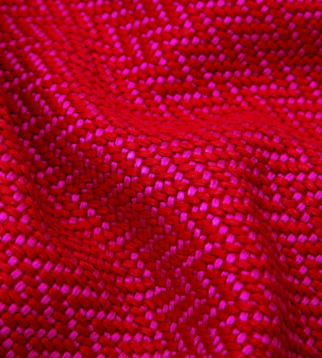Marquee in Painswick Weave Room Fabric - Red