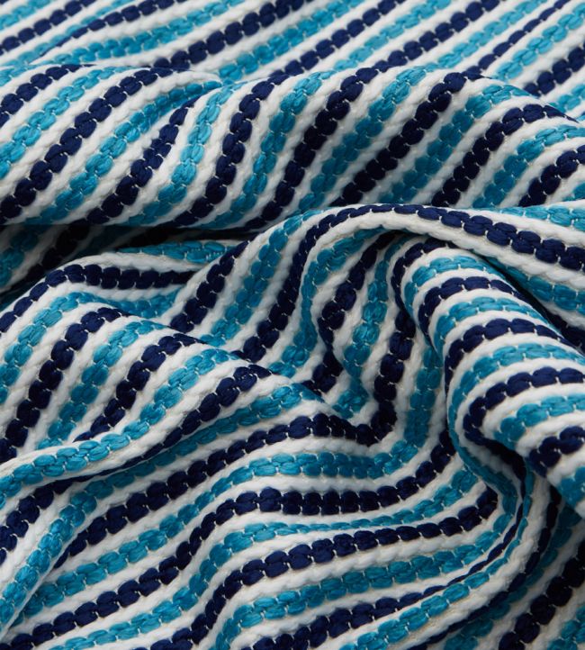Candy Stripe in Harlow Room Fabric - Blue