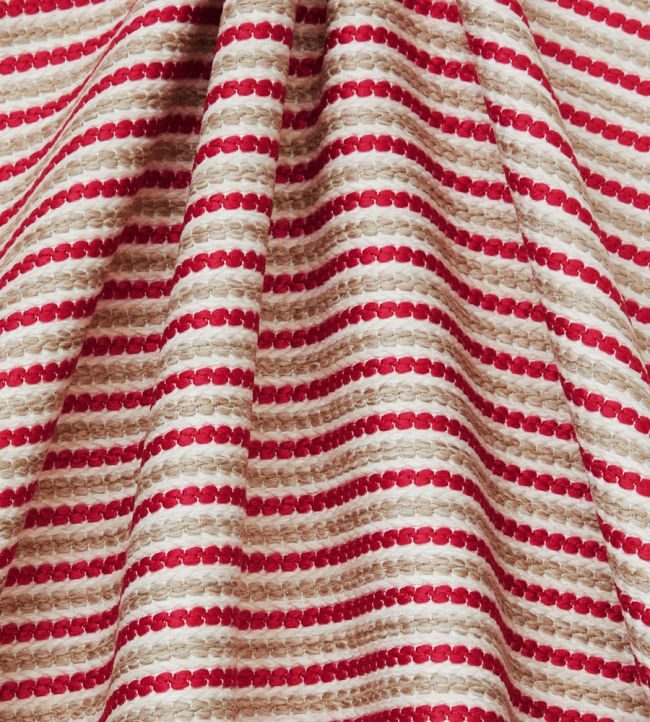 Candy Stripe in Harlow Room Fabric - Red