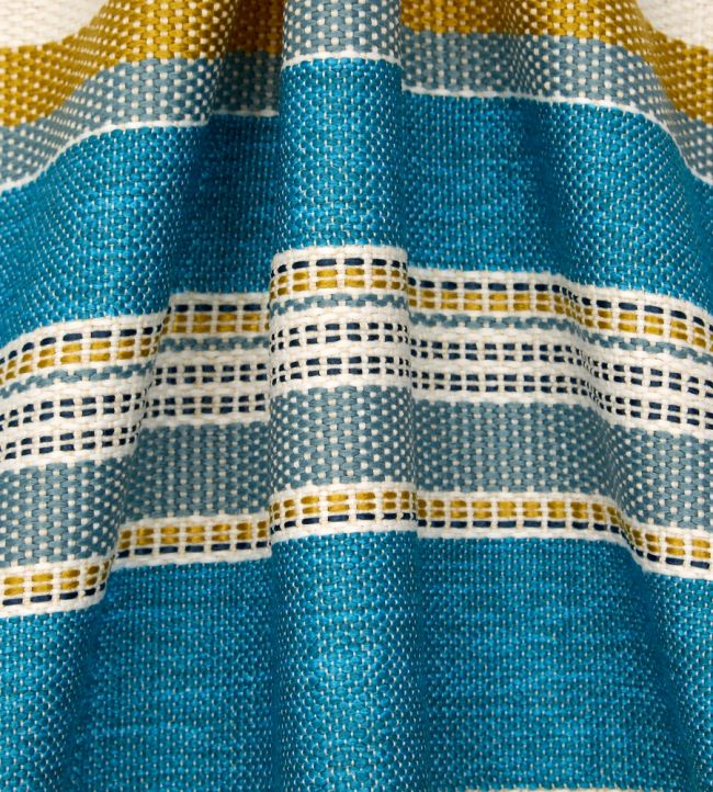 Cabana Stripe in Dixster Room Fabric - Blue