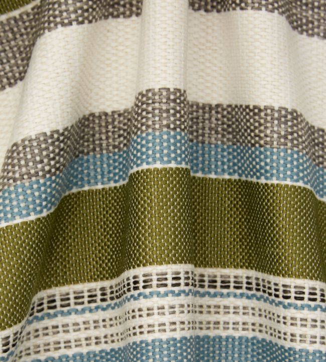 Cabana Stripe in Dixster Room Fabric - Green