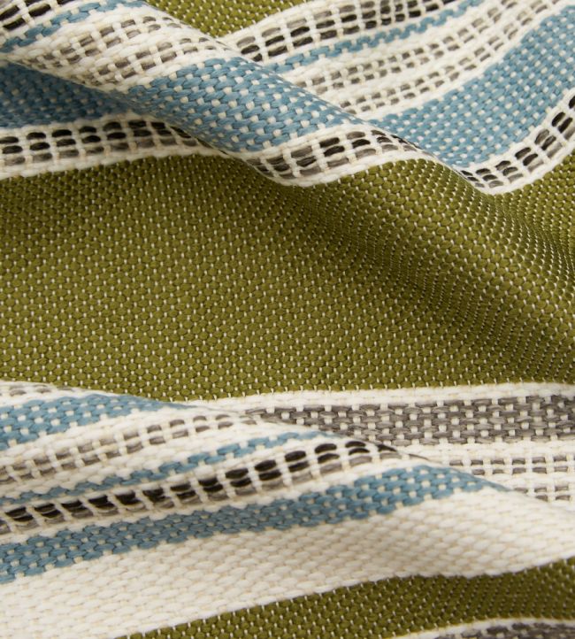 Cabana Stripe in Dixster Room Fabric - Green