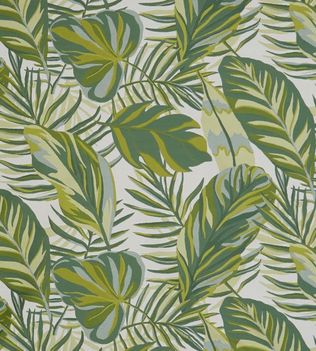 Chili Palm in Lovell Jacquard Fabric - Green