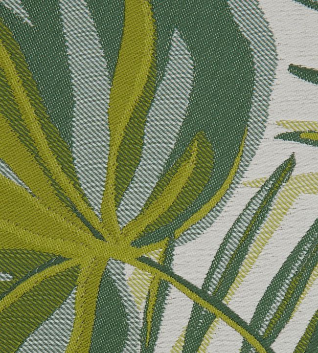 Chili Palm in Lovell Jacquard Room Fabric - Green