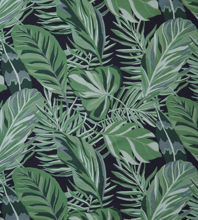 Chili Palm in Lovell Jacquard Fabric - Green 