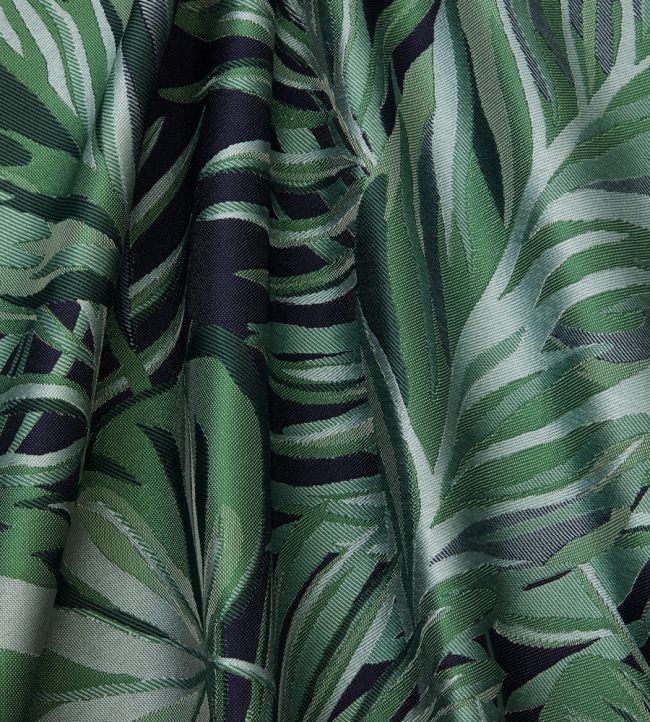 Chili Palm in Lovell Jacquard Room Fabric - Green