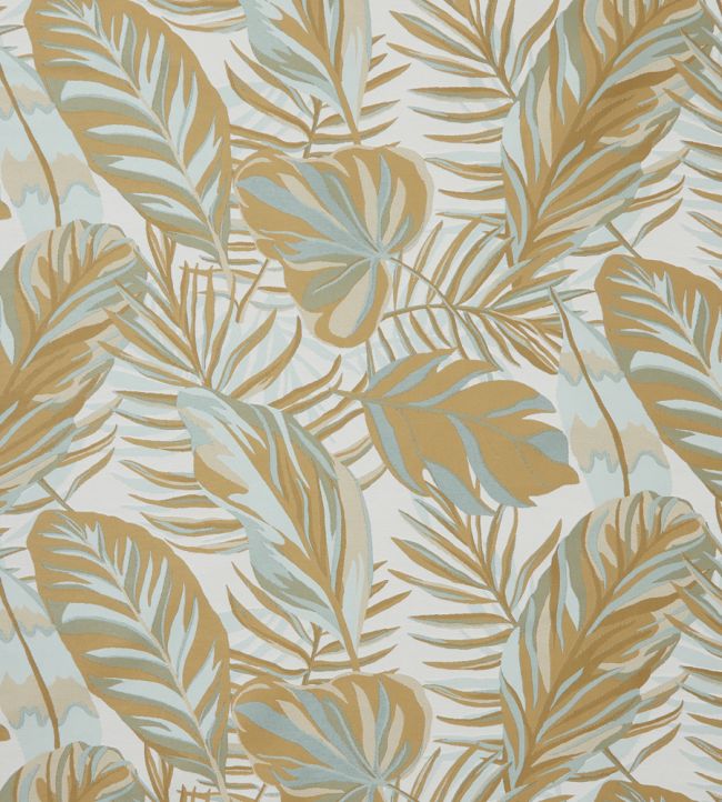 Chili Palm in Lovell Jacquard Fabric - Sand
