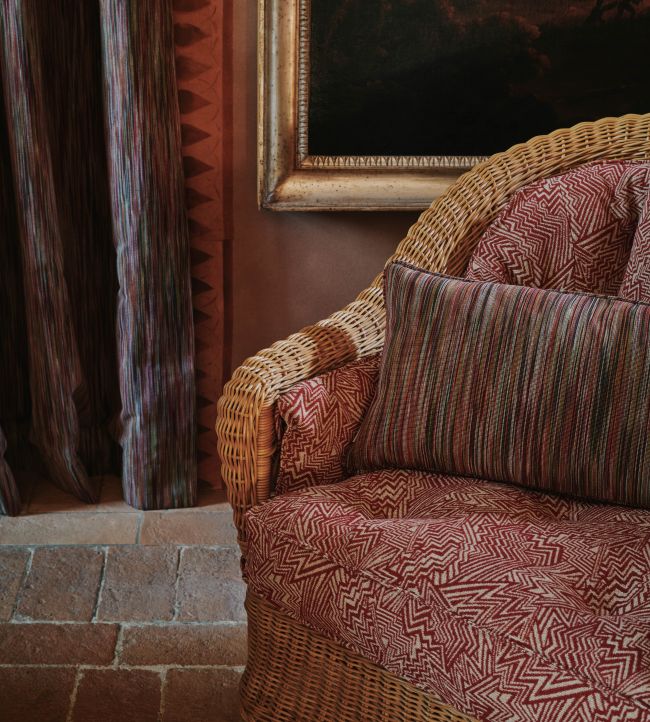 Vertigo Weave Room Fabric - Pink