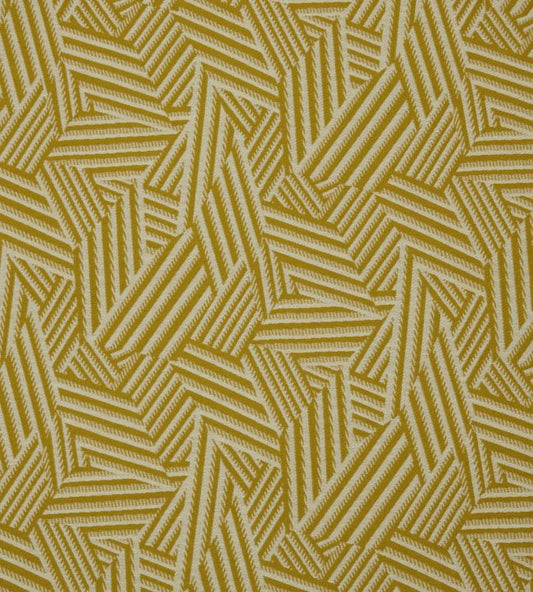 Shadow Stripe Weave Fabric - Gold
