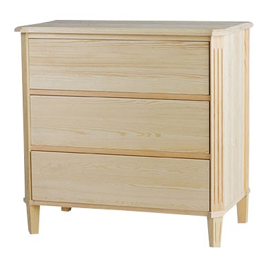 Freidrick 3 Chest of Drawers - unpainted