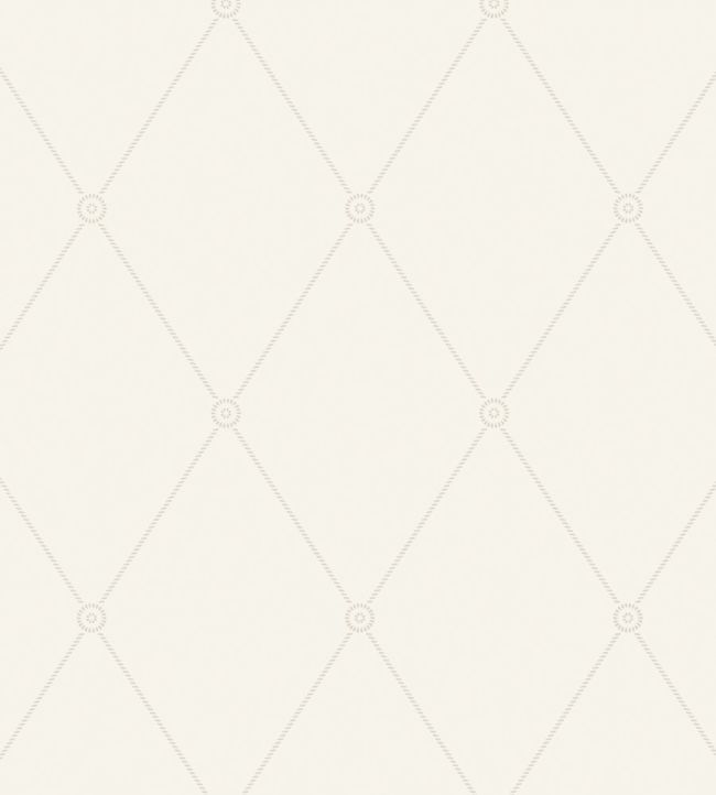 Large Georgian Rope Trellis Wallpaper - Cream - Cole & Son
