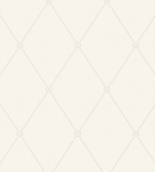 Large Georgian Rope Trellis Wallpaper - Cream - Cole & Son
