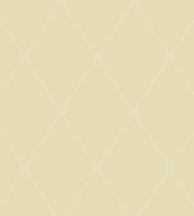 Large Georgian Rope Trellis Wallpaper - Yellow - Cole & Son
