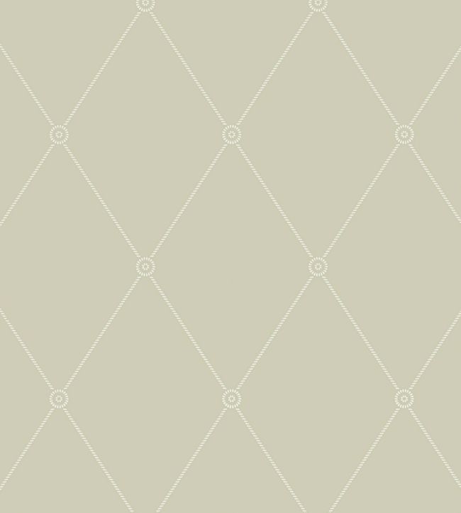 Large Georgian Rope Trellis Wallpaper - Gray - Cole & Son