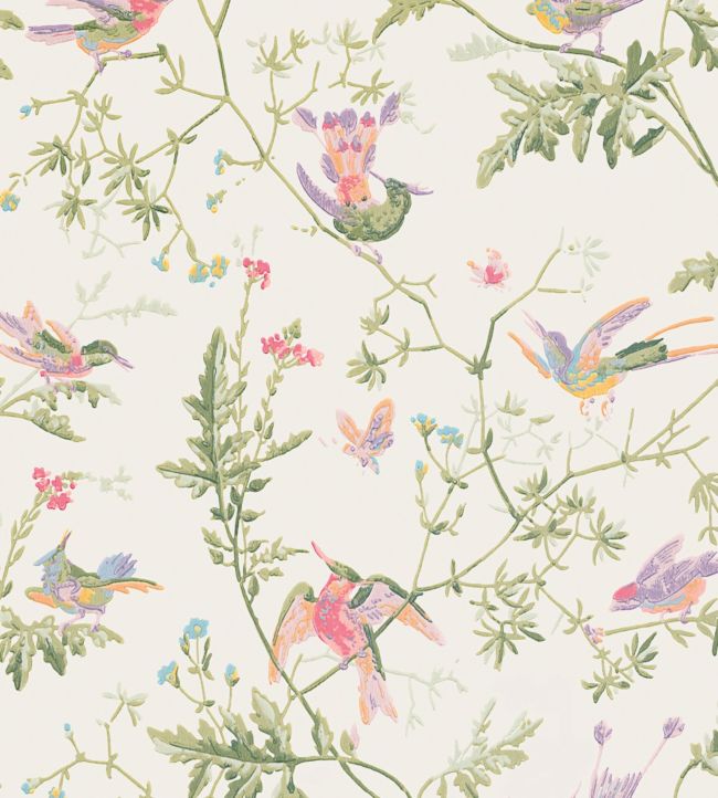 Hummingbirds Wallpaper - Pink - Cole & Son