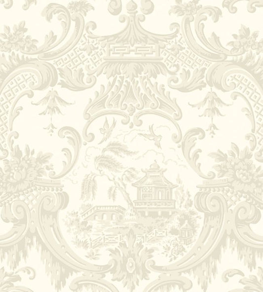 Chippendale China Wallpaper - White - Cole & Son