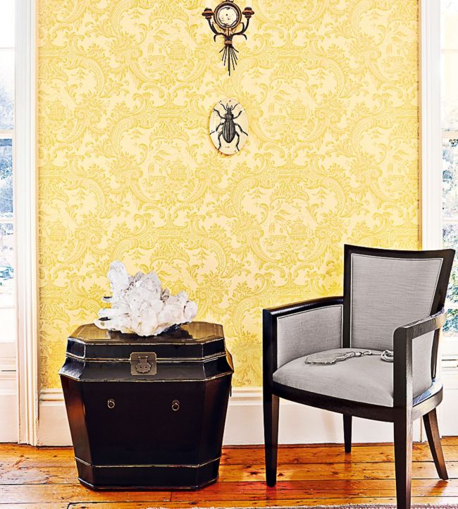 Chippendale China Room Wallpaper - Sand