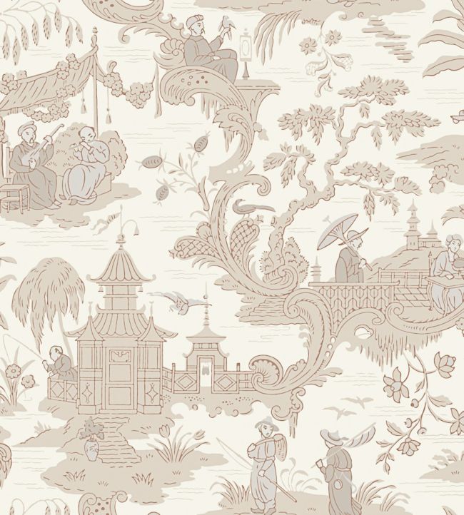 Chinese Toile Wallpaper - Cream - Cole & Son