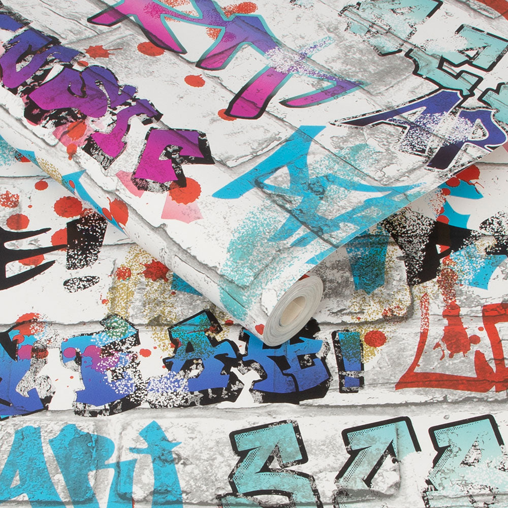 Graffiti Wallpaper - Multicolor