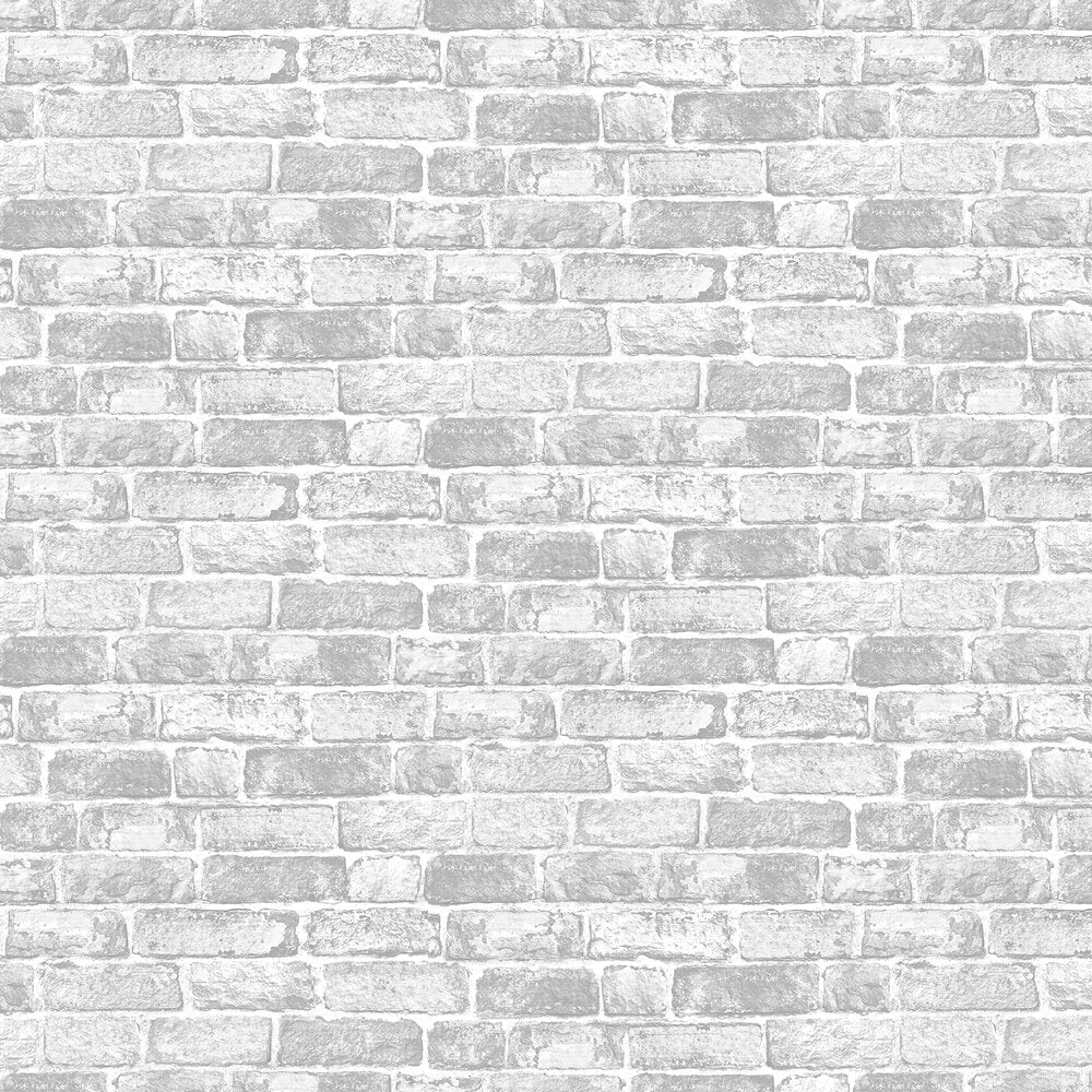 White Brick Wall Wallpaper - White