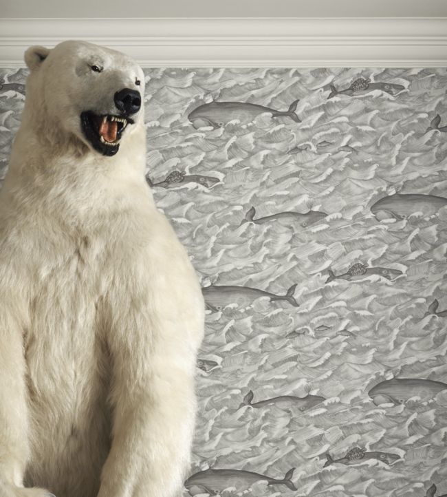 Melville Room Wallpaper - Gray