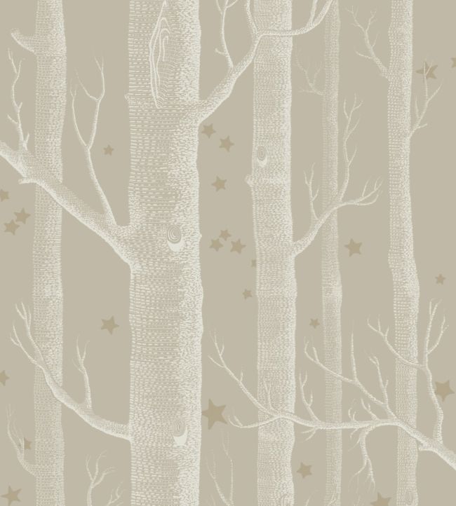 Woods & Stars Wallpaper - Cream 