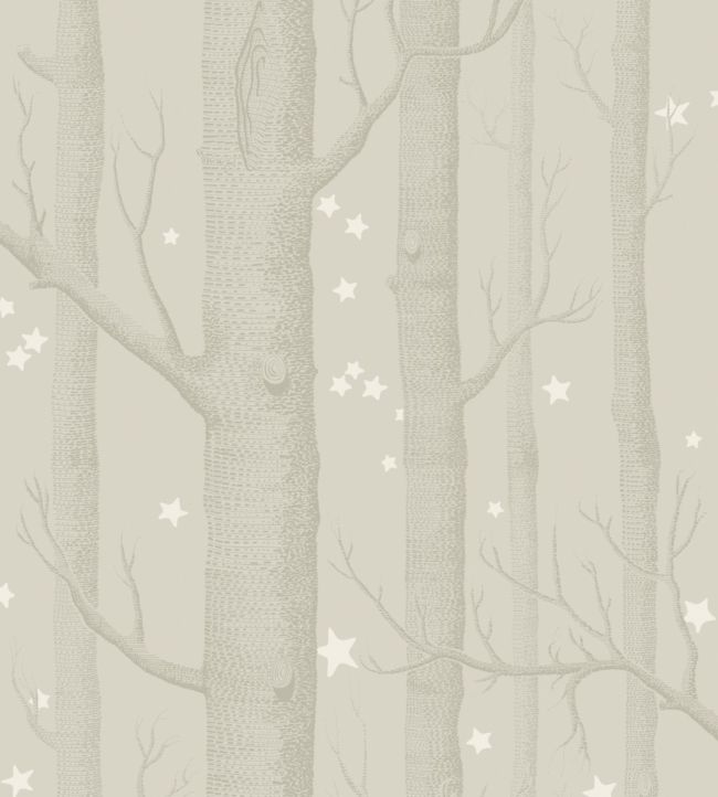Woods & Stars Wallpaper - White - Cole & Son