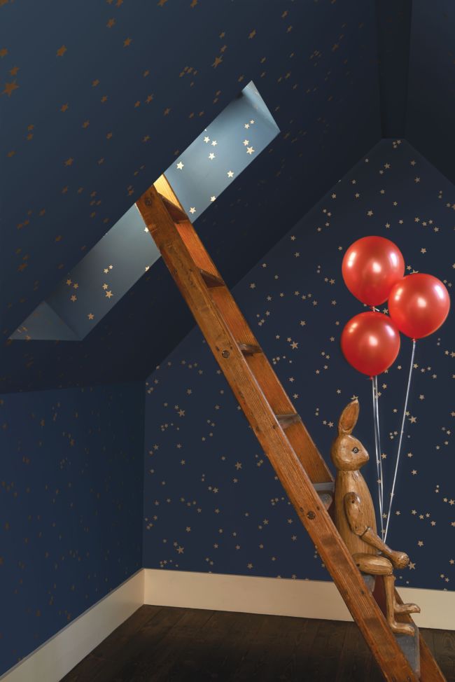 Stars Wallpaper - Blue - Cole & Son