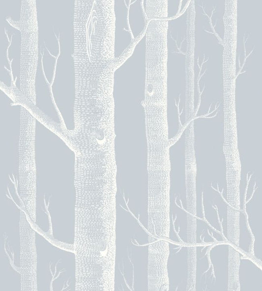 Woods Wallpaper - Silver - Cole & Son