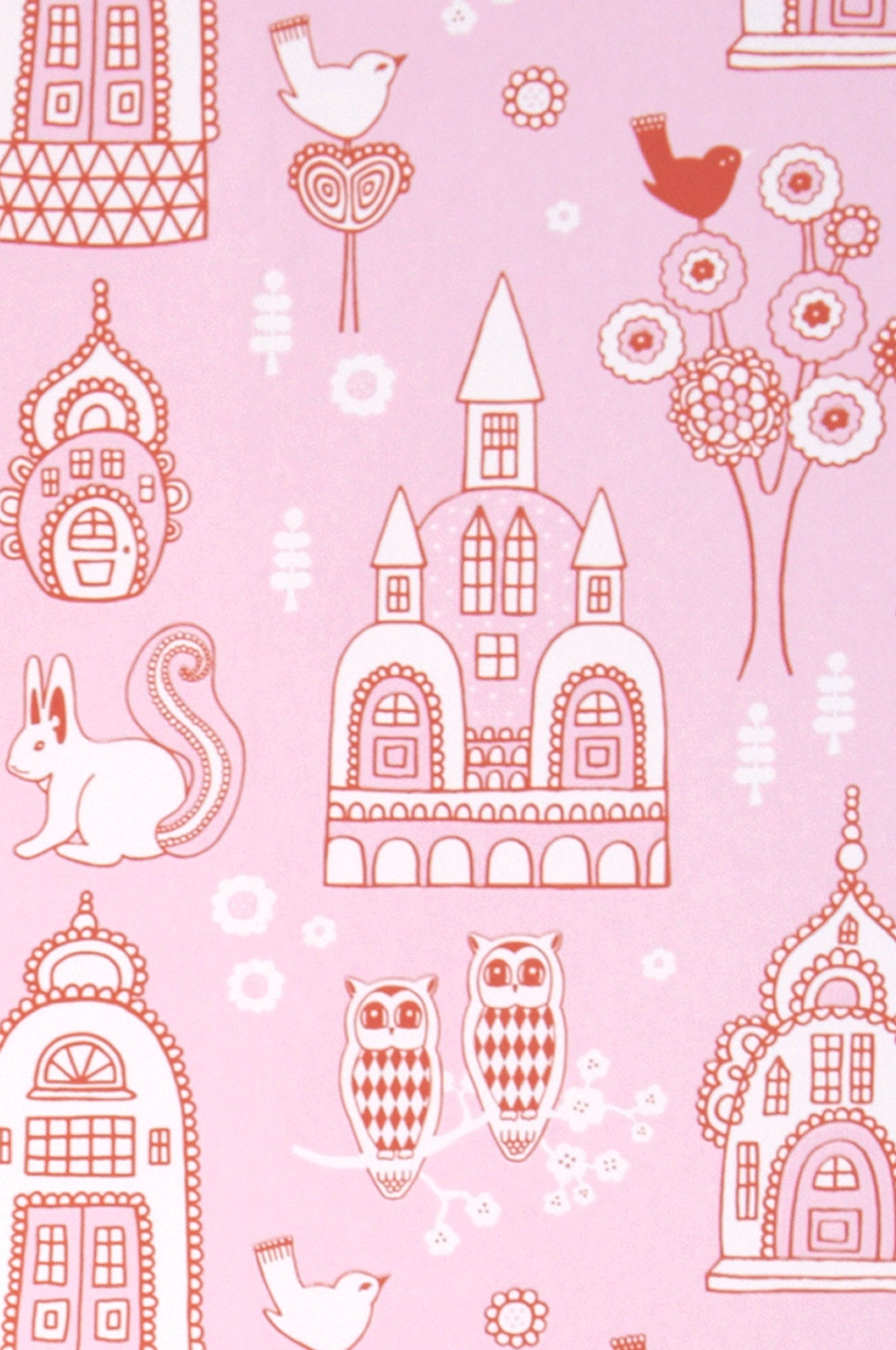 Palace Garden Pink Wallpaper - Majvillan