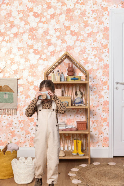 Flora Room Wallpaper - Pink