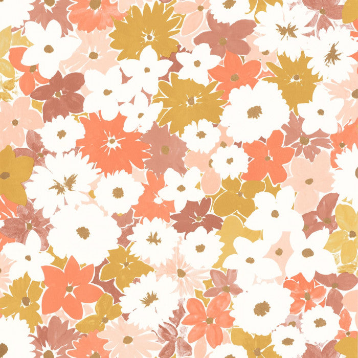 Flora Wallpaper - Sand