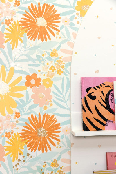 Marguerite Room Wallpaper - Multicolor