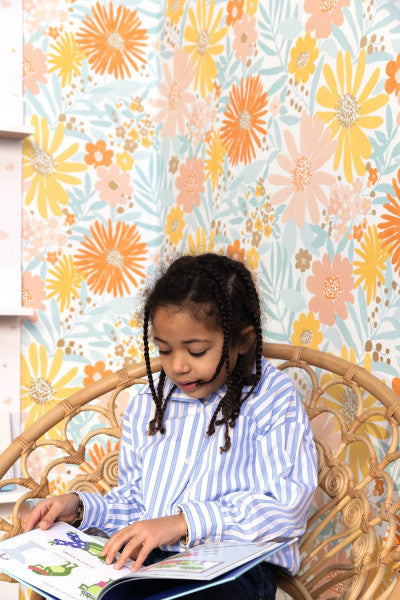Marguerite Room Wallpaper - Multicolor