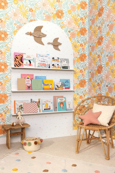Marguerite Room Wallpaper - Multicolor