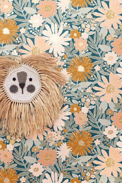 Marguerite Room Wallpaper - Blue