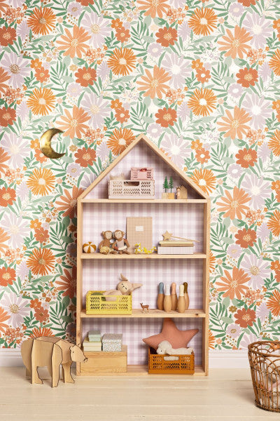 Marguerite Room Wallpaper - Green
