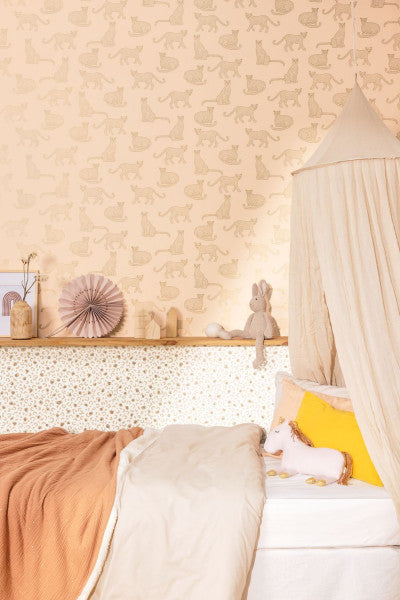 Leonne Room Wallpaper - Pink