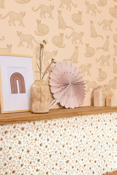 Leonne Room Wallpaper - Pink