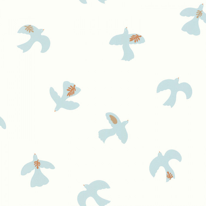 Colombe Wallpaper  - Blue