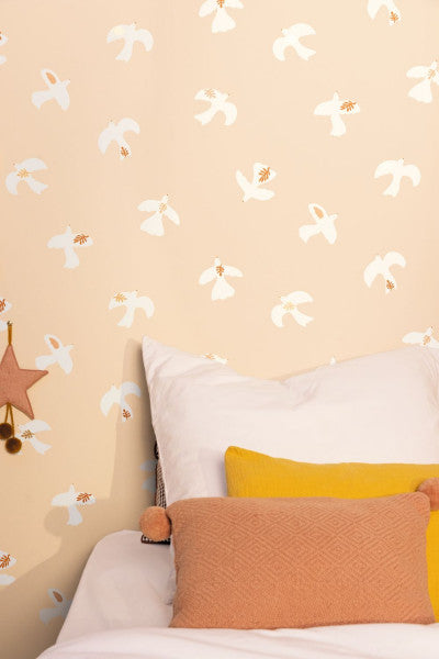 Colombe Room Wallpaper  - Pink