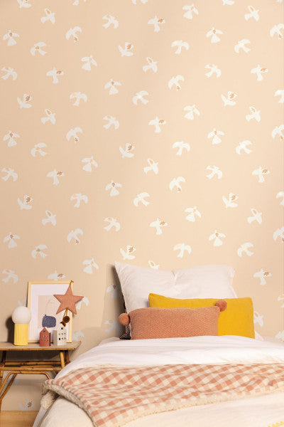 Colombe Room Wallpaper  - Pink