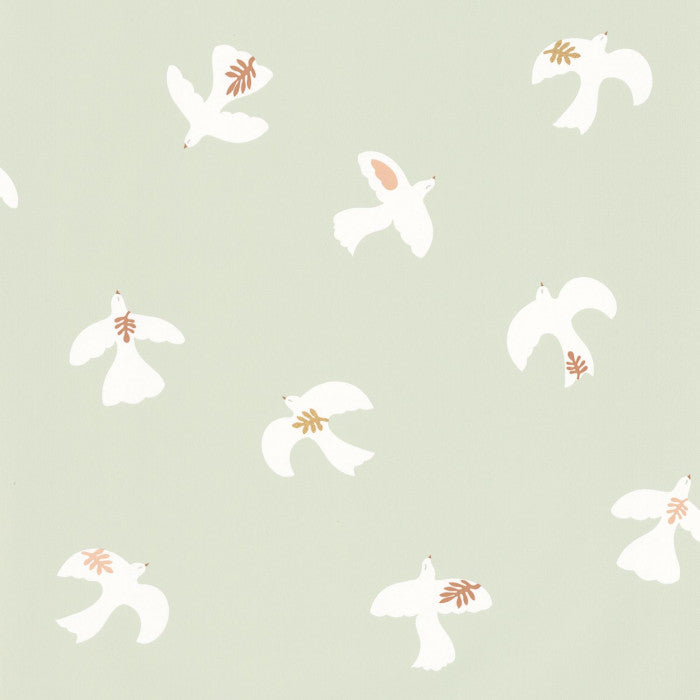 Colombe Wallpaper  - Silver