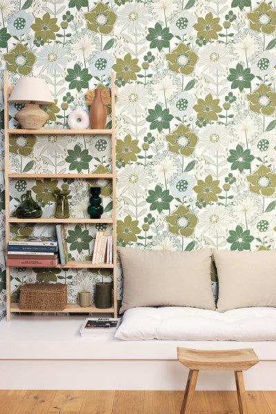 Immensite Room Wallpaper - Green
