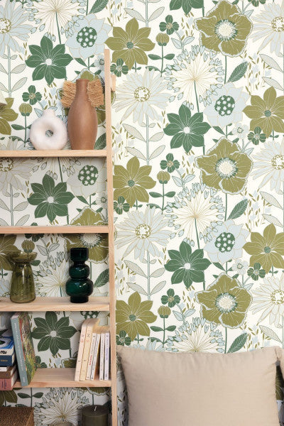 Immensite Room Wallpaper - Green