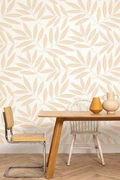 Portee Room Wallpaper - Cream