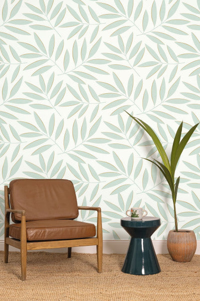 Portee Room Wallpaper - Silver