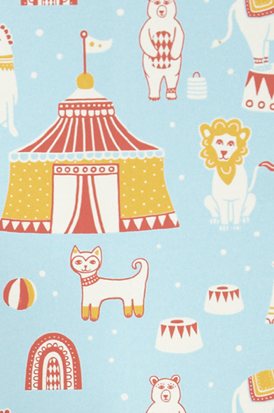 Circus Blue Wallpaper - Majvillan