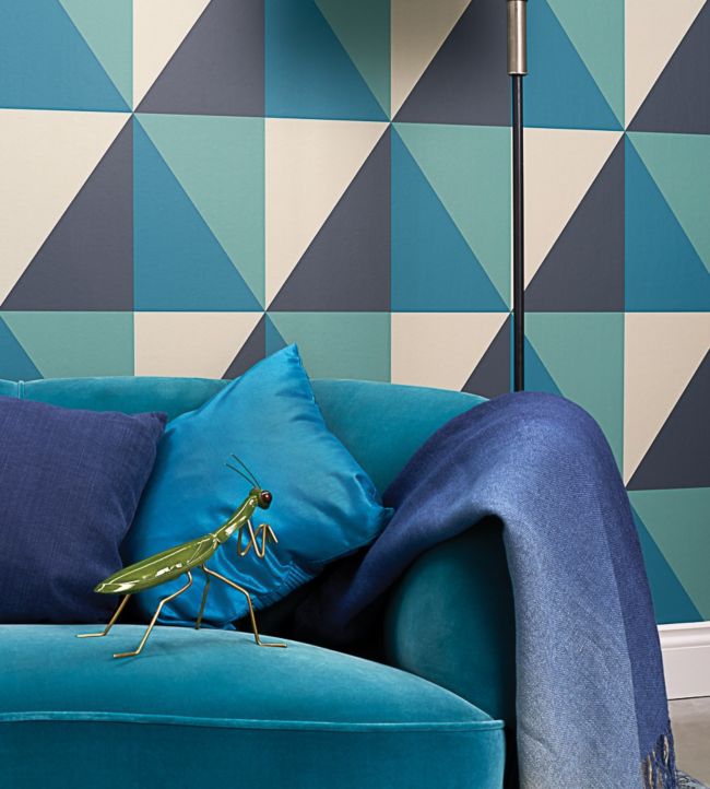 Apex Grand Room Wallpaper - Blue