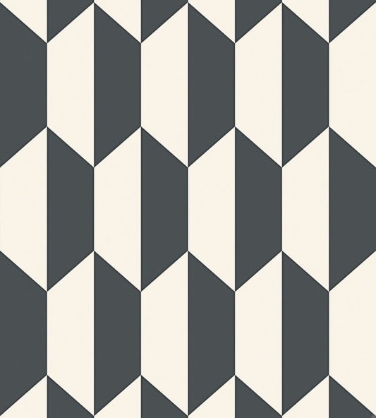 Tile Wallpaper - Black  - Cole & Son